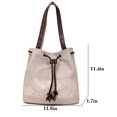 thumbnail image 3 of Sac à Bandoulière pour Femmes Mode Rétro Sac Fourre-Tout en Toile Sac à Bandoulière pour Magasinage, 3 of 10