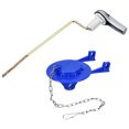 thumbnail image 1 of Uxcell 1 Ensemble Trousse de Remplacement de Poignée de Toilette avec Clapet, Chaîne en Acier Inoxydable, 1 of 6