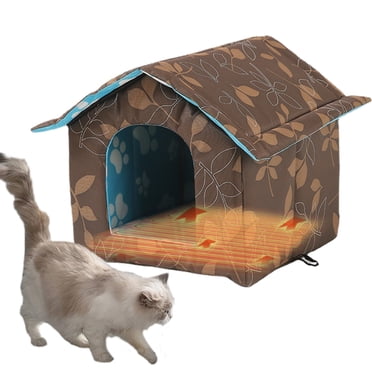 MAUXDA Cat House Outdoor Cat House Outdoor Houses for Feral Cats Dogs Cat Houses for Outdoor Cats Dog Cat Outdoor Indoor Waterproof House