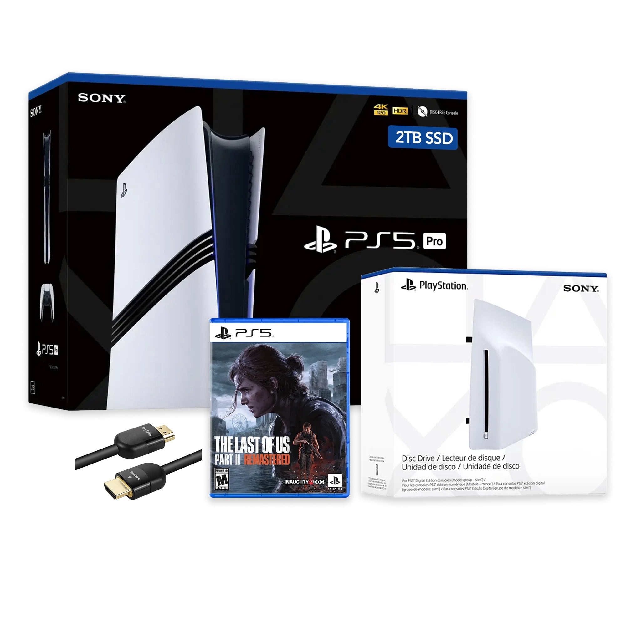 PlayStation 5 Pro 2TB SSD Console with Disc Drive, Wireless