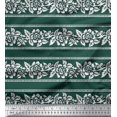 thumbnail image 1 of Soimoi Rayon Fabric Leaves & Floral Block Fabric Prints by Yard 56 Inch Wide, 1 of 4