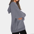 thumbnail image 3 of Plus Size Hoodies for Womens Drawstring Adjustable Pullover Blouses with Kangaroo Pocket Relaxed Fit Sweaters Comfort Casual Hooded Sweater Fall Winter Fleece Tops, 3 of 6
