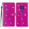 thumbnail image 1 of Compatible with Motorola Moto E7 Plus Sparkling Glitter Wallet Case with Card Pocket Flip Cover, 1 of 5
