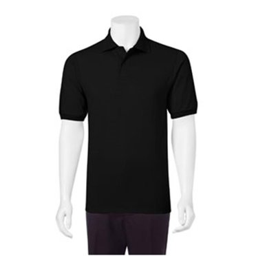 Hanes 054X Polo Jersey Comfortblend Ecosmart pour Adulte, Noir, 3x