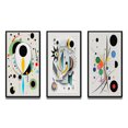 thumbnail image 2 of Designart "Ethereal Séance V" Modern Geometric Framed Wall Art Set Of 3 - White Abstract Frame Canvas Set For Living Room Decor, 2 of 6