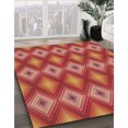 thumbnail image 3 of Ahgly Company Tapis de Zone Rond d'Intérieur Lavable à la Machine, Style Transitionnel, Cône Orange, 6 Pieds Rond, 3 of 7