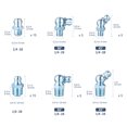 thumbnail image 3 of MasteelfCA UKCOCO 50 Pcs A0829 Ensemble d'Assortiment de Raccords à Graisse Ensemble d'Assortiment de Zerks à Graisse (Argent), 3 of 7