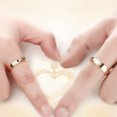 thumbnail image 2 of Bague Alliance de Fiançailles et de Mariage en Acier Titane pour Couples Femmes, Bijoux, 2 of 8