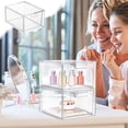 thumbnail image 4 of Dvkptbk Storage Boxes Stackable Storage Drawer Transparent Bathroom Organizer Acrylic Plastic Storage Cabinet Cosmetic Mask Storage Large Capacity Miscellaneous Organizer Organization and Storage, 4 of 7