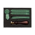 thumbnail image 1 of Wax Seal Stamp Kit Sealing Wax Sticks with Wicks Wax Seal Stamp Silk Ribbons with Gift Box for Envelopes Letter Cards Wedding Invitations Sealing Decoration Crafts Supplies, 1 of 8
