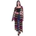 thumbnail image 1 of Moomaya Printed Georgette Beach Clothes For Women Long Shrug Cover Up Cardigan, 1 of 5