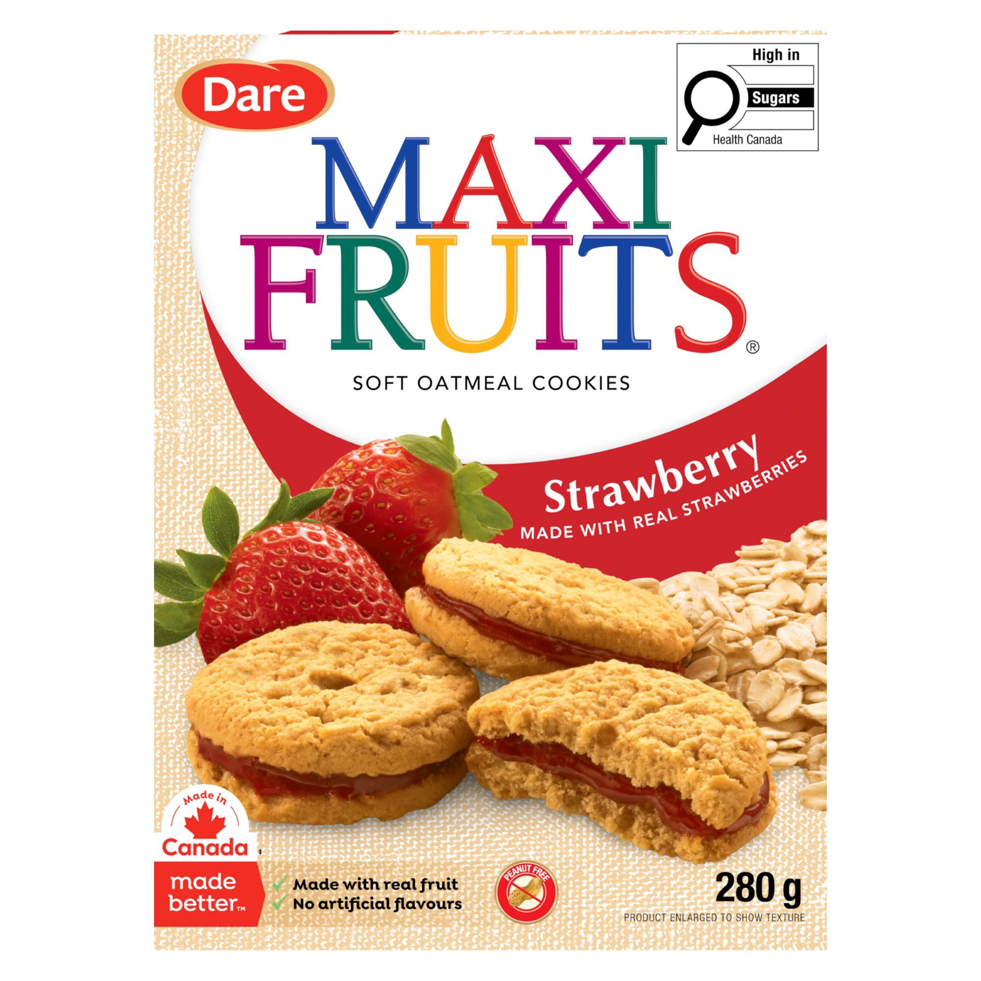 Dare Maxi Fruits Strawberry Cookies, 280g