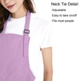 thumbnail image 4 of (Price/each)Opromo Unisex Cotton Canvas Adjustable Chef Kitchen Aprons with 2 Pockets-light pink-L, 4 of 7