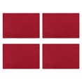 thumbnail image 1 of maskred 4 Pcs Napperons en Lin à Double Couche Napperons de Table à Manger Vaisselle Lavable Tapis Résistant aux Taches Maison Rouge Vin, 1 of 6