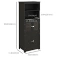 thumbnail image 3 of HOMCOM Buffet de 63 Pouces avec Huche, Armoire de Rangement avec Tablette Ajustable, 3 of 10