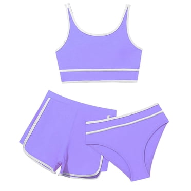 Maillots de Bain Bikini pour Petites Filles avec Shorts, Ensembles de Bikini 3 Pcs pour Enfants, Maillots de Sport, Maillots de Bain, Bikinis pour Filles, Vêtements à Imprimé Vache, Maillot de Bain pour Tout-Petite Fille, Maillot de Bain Vache, Maillot de Bain Filles, Maillot de Bain Enfants