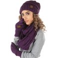 thumbnail image 1 of Bonnet Ample Foulard Infini Gant de Texte Ensemble Assorti, 1 of 3