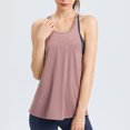 thumbnail image 2 of Chbgutlmr Workout Tops for Women U Neck Sleeveless Solid Color Racerback Athletic Gym Yoga Tops Camis, 2 of 4