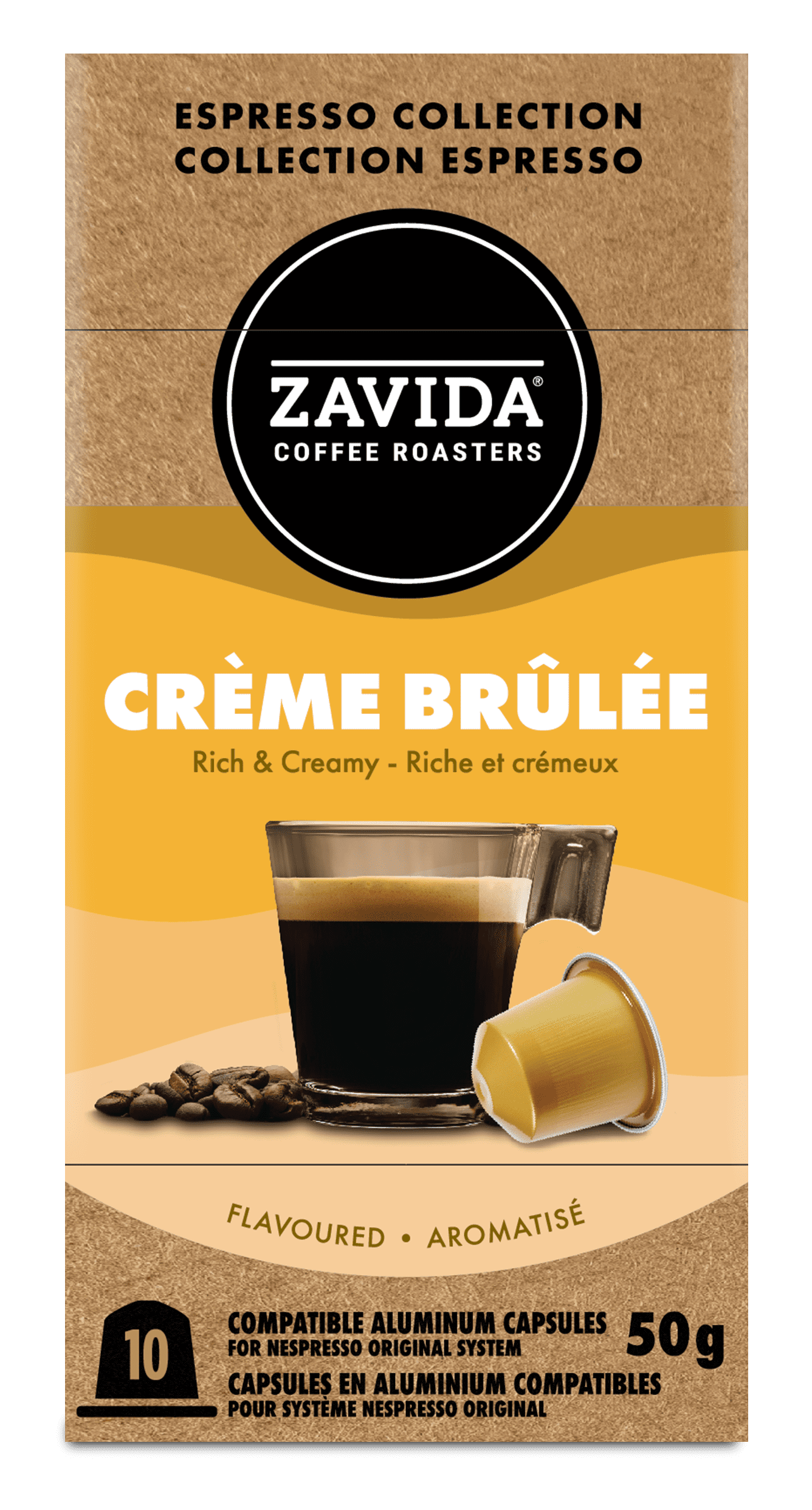 Zavida Espresso Capsules Creme Brulee (10)