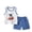 Blue, variant on Vest for Boys, Baby Summer Boy Cute Printed Round Neck Tank Shorts Suit