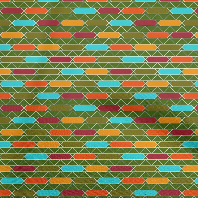 oneOone Polyester Spandex Forest Green Fabric Geometrical Sewing Craft Projects Fabric Prints By Yard 56 Inch Wide