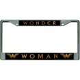 thumbnail image 1 of Wonder Woman On Black Chrome License Plate Frame, 1 of 1