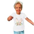 thumbnail image 2 of Penkiiy T-Shirts de Pâques pour Enfants Tout-Petits Garçons Filles Mode Pâques Imprimé Oreilles de Lapin Col Rond Imprimé Manches Courtes Haut 9 Ans Blanc, 2 of 4