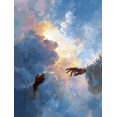 thumbnail image 1 of Toile Murale Religieuse à Toucher Divin 15,75 X 11,81 Pouces, 1 of 8