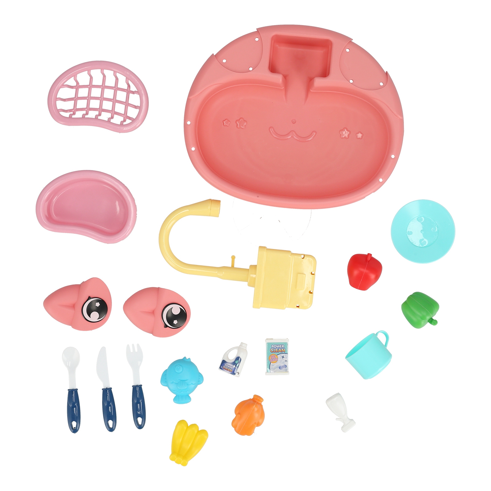 Pretend Play Kitchen Sink Toys, 180 Rotatable Convenient Storage Kids Kitchen Toy Set  for Kids over 3 Years Old
