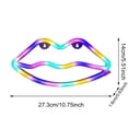 thumbnail image 3 of Enseigne Néon à DEL Veilleuse à Piles et Alimentée par USB, Enseignes Néon, Lampe Néon Décorative, Applique Murale (Llips), 3 of 6