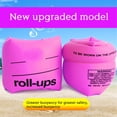 thumbnail image 4 of 2Pcs Arm Rings PVC Inflatable Swimming Arm Sleeves Bands Thicken Airbag for Adults Kids  Pink, 4 of 10