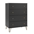thumbnail image 2 of Owen 4 Drawer Dresser, Black, 2 of 9