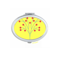 thumbnail image 1 of Red Cherry Fruit Trees Mirror Oval Portable Hand Pocket Makeup, 1 of 3
