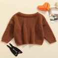 thumbnail image 2 of Chandail en Tricot Torsadé pour Nouveau-Né Garçon Fille, Chandail, Tout-Petit Enfant, Manches Longues, Col Ras du Cou, Haut, 2 of 7