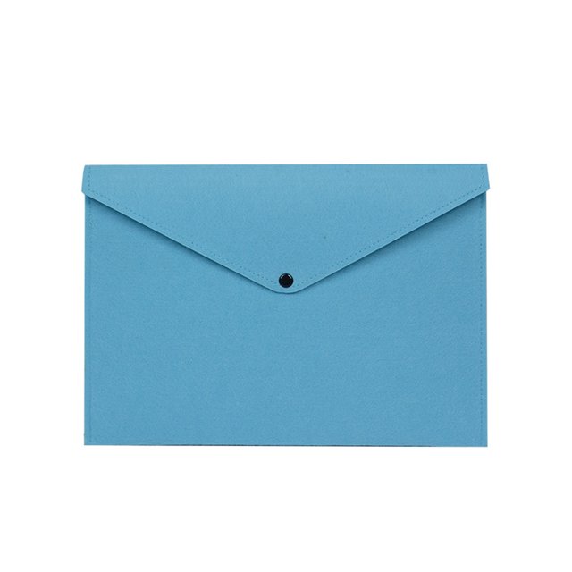Youkk Convenient File Document Bag Store And Sort With Ease Easy Access To Supplies Felt Folder Organizer light sky blue 1Set