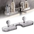 thumbnail image 2 of CHENMEI Support de Rangement à Ventouse Ondulée Nouvelle Tablette de Douche Mobile Ventouse Sans Perçage Étagère de Rangement Murale Style Glacier Motif, 2 of 9