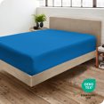 thumbnail image 4 of Bare Home Fitted Sheet - Premium 1800 Collection - Deep Pocket - Ultra-Soft Wrinkle Resistant - Twin XL, Medium Blue, 4 of 7