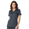 thumbnail image 1 of Landau ProFlex Haut de Sarrau pour Femmes : 3 Poches, Coupe Moderne Ajustée, Col en V Extensible 4169, 1 of 1