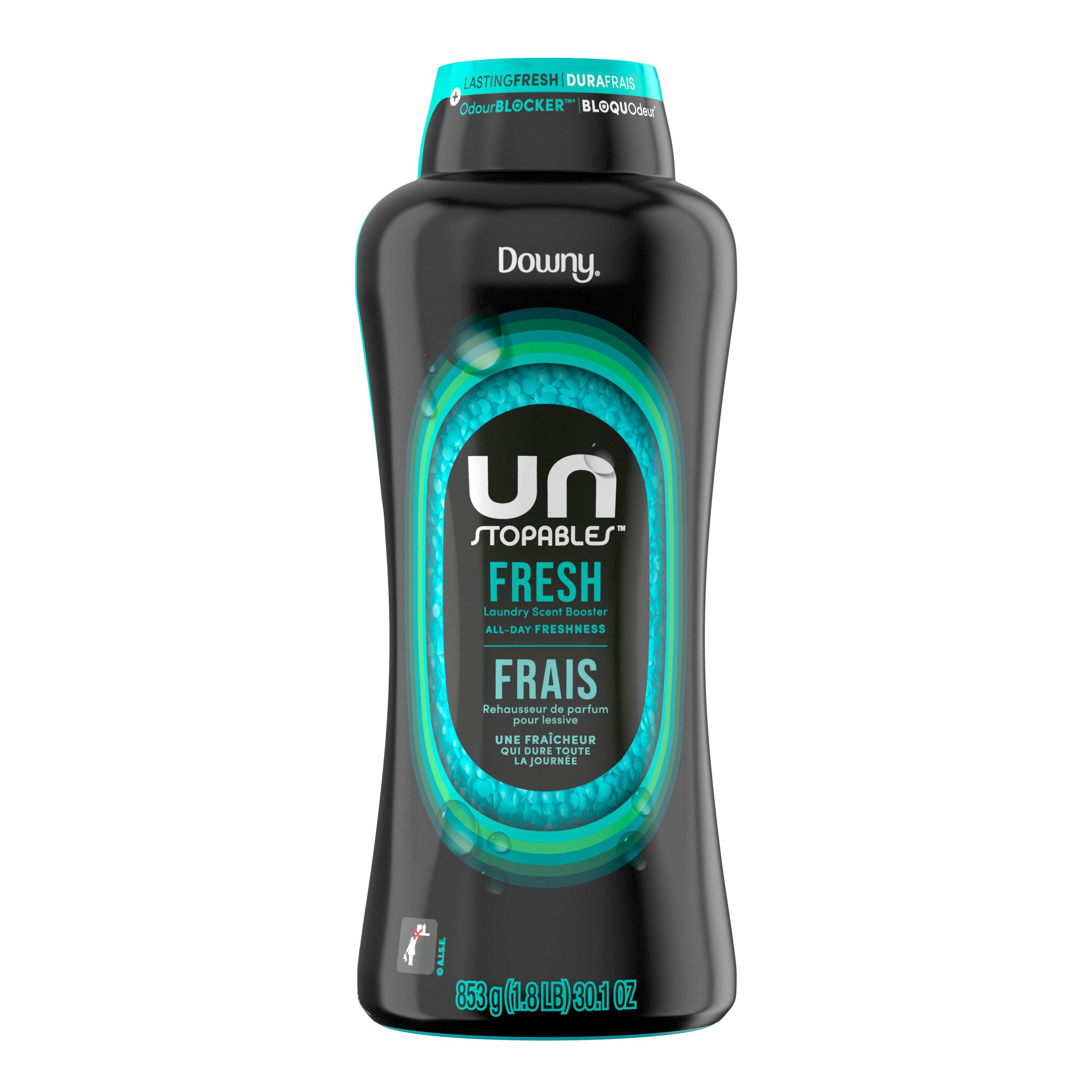 Perles de rehausseur de parfum pour lessive Downy Unstopables, parfum Frais, perles pour la lessive pour protéger contre les odeurs, perles rehausse-parfum Downy, rehausseurs de parfum pour lessive