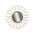 thumbnail image 1 of Circular Gold Wired Wall Mirror (Dahlia), 1 of 1