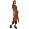 thumbnail image 3 of Moomaya Asymmetric Kurti With Pant Indian Tunic Tops Printed Kurti Set For Women, 3 of 6