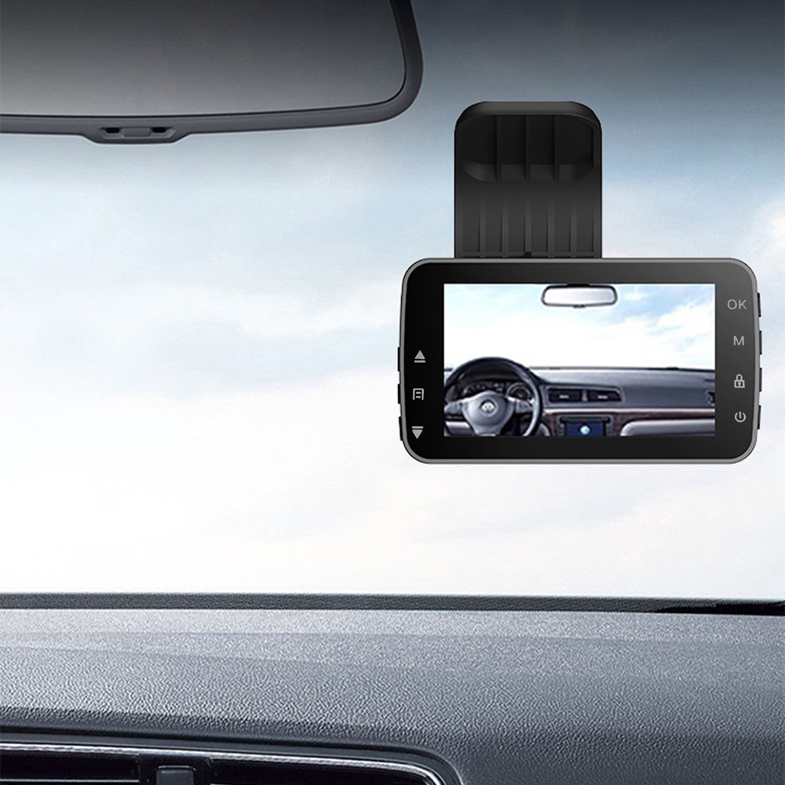 Kieccall 1080P WiFi Car Dash Cam - Front/Rear Dual Lens with Starlight Night Vision, Motion Detection & 24h Parking Monitor + G-Sensor