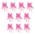 thumbnail image 1 of Unatoiry 10 Pieces Bow Pull Decor Festive Packing Lightweight Hand-Pulled Flower Wedding Birthday Christmas Holiday Accessory Heart/Light Pink 1Set, 1 of 6