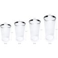 thumbnail image 2 of 100 piece "OCCASIONS" Silver Rimmed Disposable Plastic tumblers, 10oz, 2 of 8