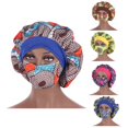 thumbnail image 4 of Women Hat Red Hats African Pattern Adjustable Women Wide Elastic Band Nightcap for Party, 4 of 5