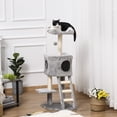 thumbnail image 2 of PawHut 47" Cat Tree Tower with Condo, Ladder, Scratching Posts, Ball, 2 of 10