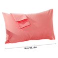 thumbnail image 3 of Harpily Thread Count Black Cotton Pillowcases Standard Case Covers Cotton Beige 400 Thread Count Multi Color Selection Of Pillow Cases, 3 of 4