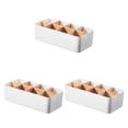 thumbnail image 4 of VONKY Échelle de Rangement à Plusieurs Couches, Grande Capacité, Boîte de Rangement en Plastique, Blanc Rectangulaire, 8 Cellules, 3 Pcs, 4 of 6