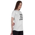 thumbnail image 1 of Inkmeso Haut Citation pour Femmes « Je Ne Suis Plus avec le Stupide » T-Shirt à Imprimé Graphique, 1 of 7