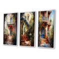 thumbnail image 3 of Designart "Country Cottage Entry Rustic Charm II" Farm Framed Wall Art Set Of 3 - White Country Frame Canvas Set For Living Room Decor, 3 of 6